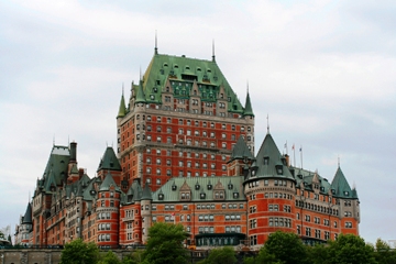 This photo of the magnificent Chateau Frontenac overlooking the St. Lawrence River in Quebec, Canada was taken by Nicolas Raymond of Montreal.